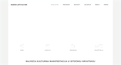 Desktop Screenshot of ljetokulture.osijek.hr